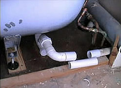 Lengthening a bath waste pipe