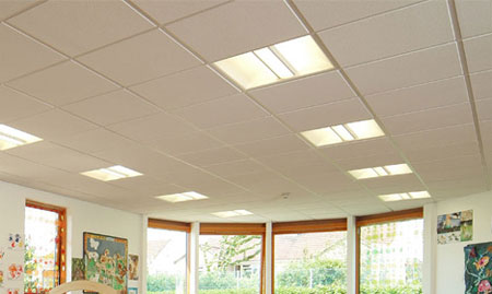 Large suspended ceiling