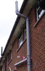 Soil pipe up to vent terminal