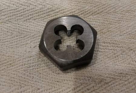 Hex die for use with spanners, sockets and wrenches