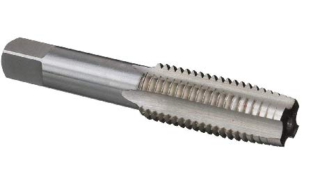 Taper tap used for starting a thread cut
