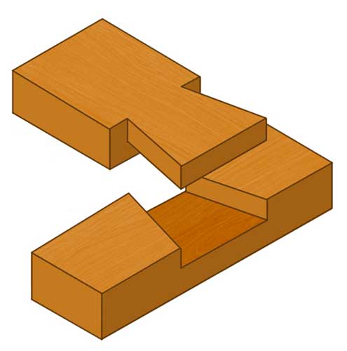 Dovetail halving joint