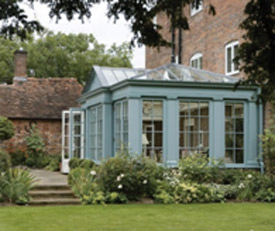 Large traditional timber conservatory