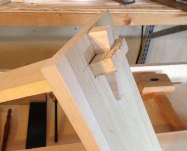 Keyed or tusk mortise and tenon joint