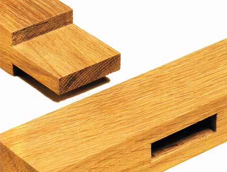 Standard mortise and tenon joint