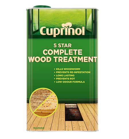 Cuprinol 5 Star Wood Treatment for treating existing and new timber