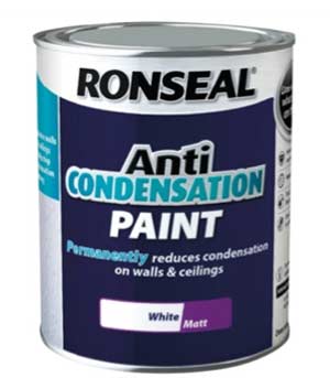 Anti condensation paint for bathrooms