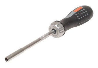 Hand held screwdriver with magnetic bit holder