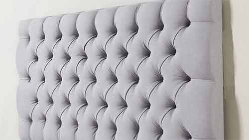 Blind diamond tufted headboard