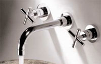 Wall mounted taps