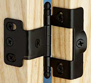 Wrap around cabinet hinges