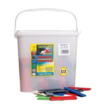 Trade tub of packers and shims