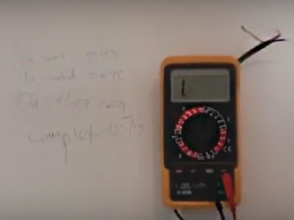 Testing resistance in the underfloor heating cable