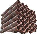 Clay pipes for underground drainage