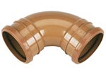 Plastic bend used in underground drainage