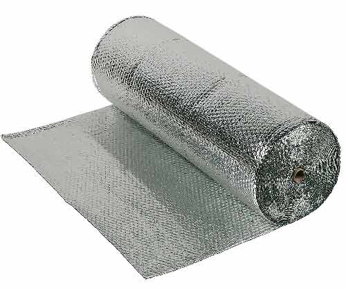 Foil insulation that can be laid over existing concrete floor slab
