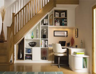Under the stairs office or study