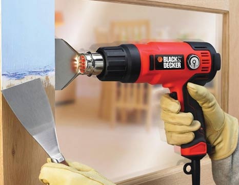 Using a glass nozzle on a heat gun