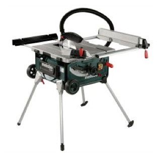 Contractors table saw with legs