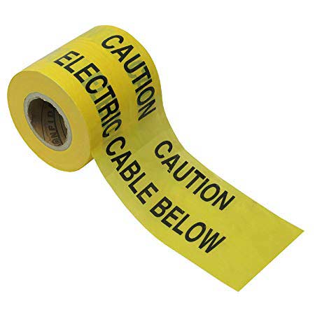 Electrical warning tape for cable in ground
