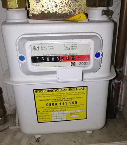 Domestic gas meter