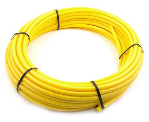 Polyethylene gas supply pipe