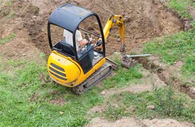 Digging trench for new utility