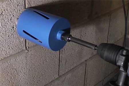 Using a core drill