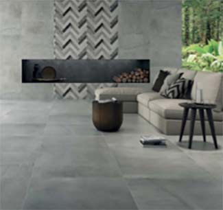 Concrete effect wall tiles