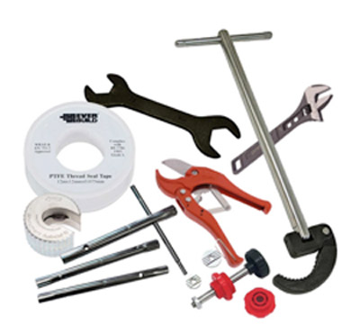 Home plumbing repair and maintenance kit