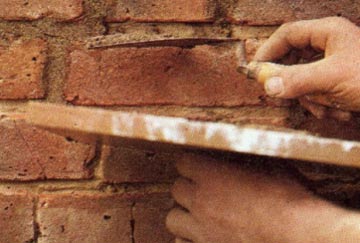 Repointing brickwork