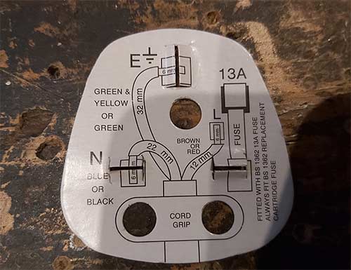 Paper instruction card supplied with all new plugs